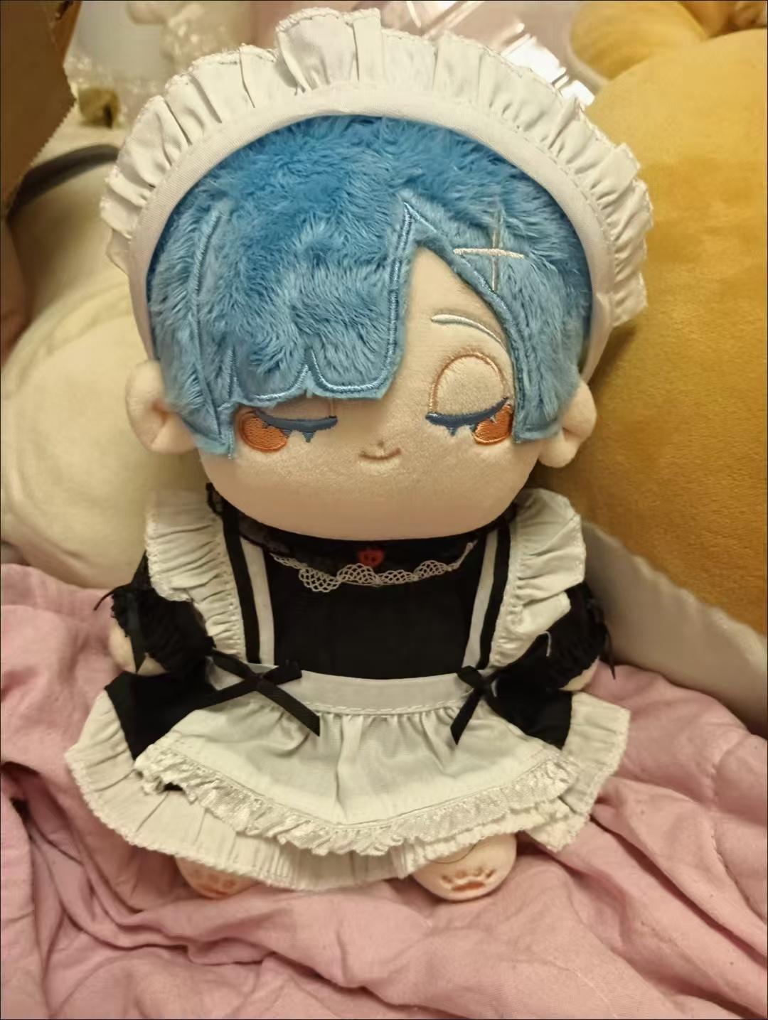 20cm Anime Re In Een Andere Wereld Van Nul Rem Schattig Pluche Cosplay Zachte Pluche Pop Lichaam Aankleed Katoen Gevuld Pluche Speelgoed no Skeleton