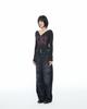 NO EXTRA TOUCH Rebuild Stitch Corduroy Pants (Navy) / 25Wtpt001Na