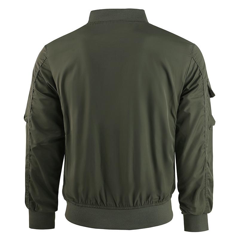 Men's Multi-pocket Water-resistant Bomber Jacket - European & American Style 8809