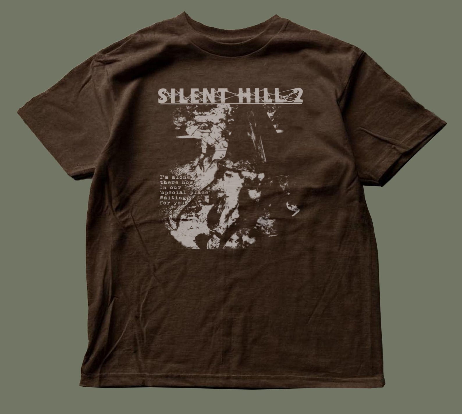 Silent Hill 2 Brown Tee,unisex,graphic tee M