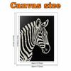 Pearl Art Painting Kit for Adults and Beginners, Elegant Zebra Animal Sparkling Painting Craft Home Wall Decor Handmade DIY Unique Gift