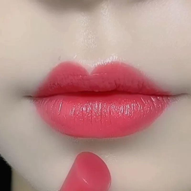 Fashion Rose Red Nourishing Lipstick Kiss Does Not Fade Long Lasting No Stain on Cup Complexion Improvement Fade Lip Lines Internet Celebrity Woman