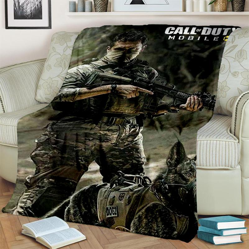 3D Call of Duty,COD Game, Gamer HD Blanket,Soft Throw Blanket for Home Bedroom Bed Sofa Picnic Travel Office Cover Blanket Kids