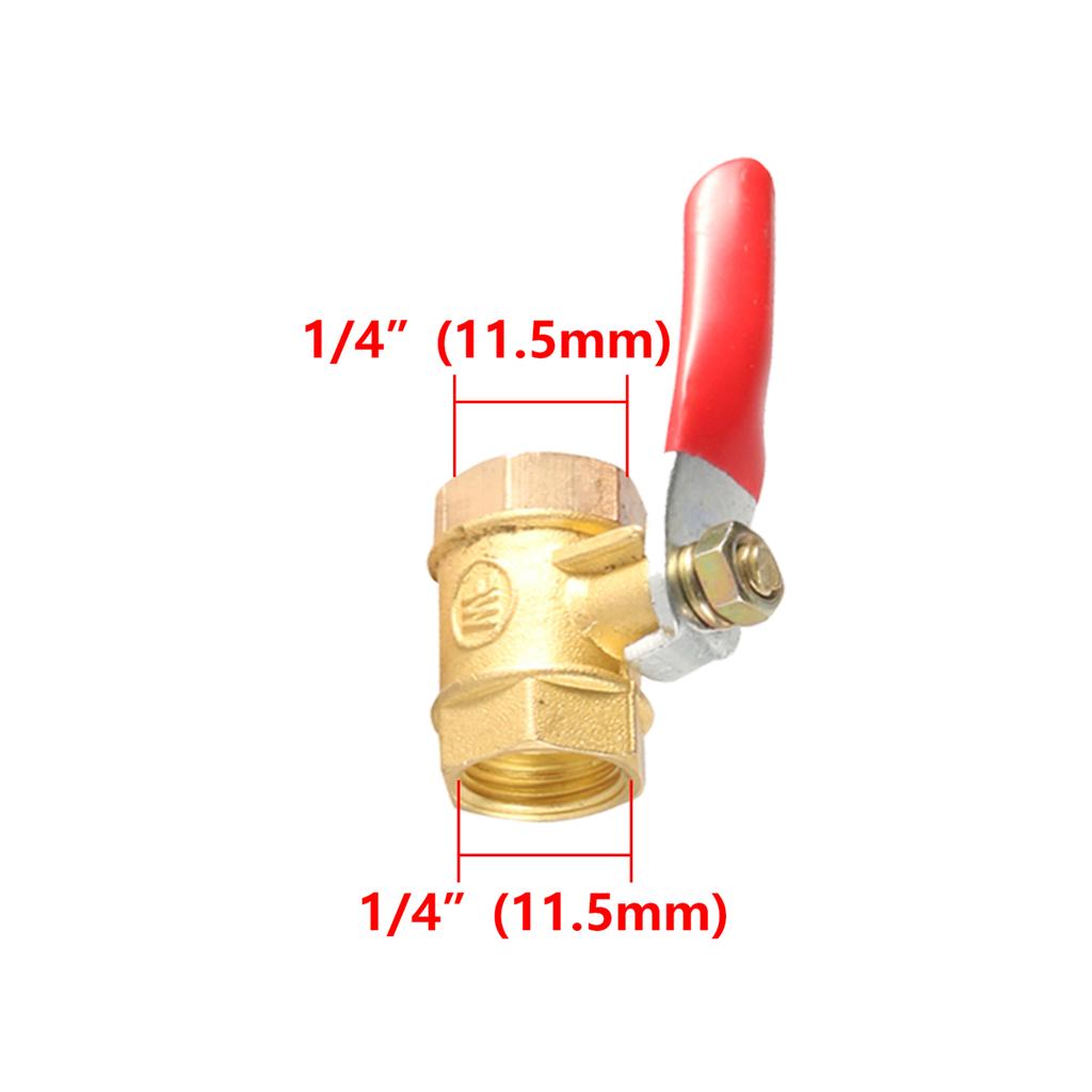 1/8" 1/4" 3/8" 1/2" BSP Female/Male Thread Brass Ball Valve Garden Irrigation Waterstop Controller Air Pump Water Pipe Fittings
