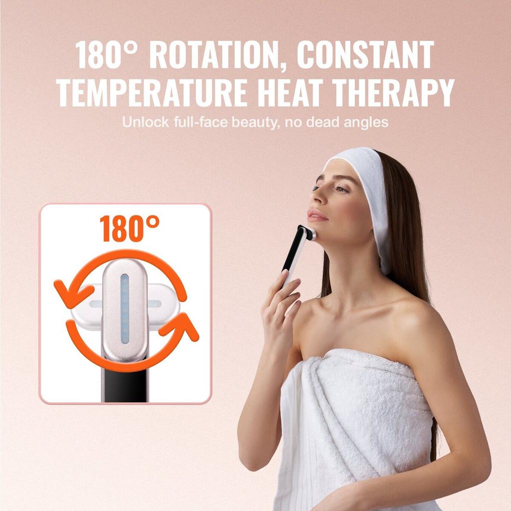 Red Light Therapy Wand 7-Color LED Light Therapy for Face, Neck & Eyes