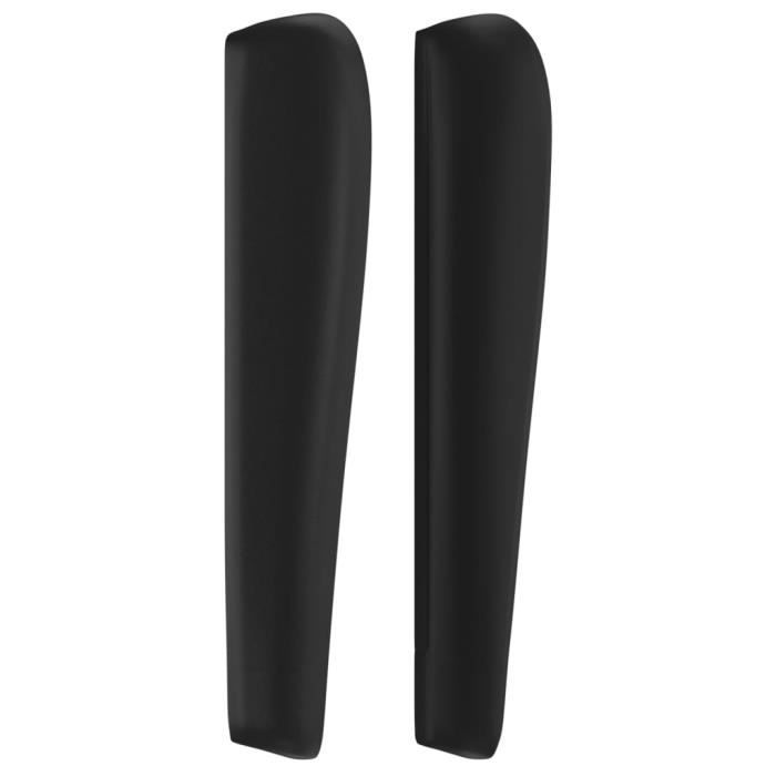 VidaXL Tête de lit avec oreilles Noir 183x23x118-128 cm Similicuir3118058