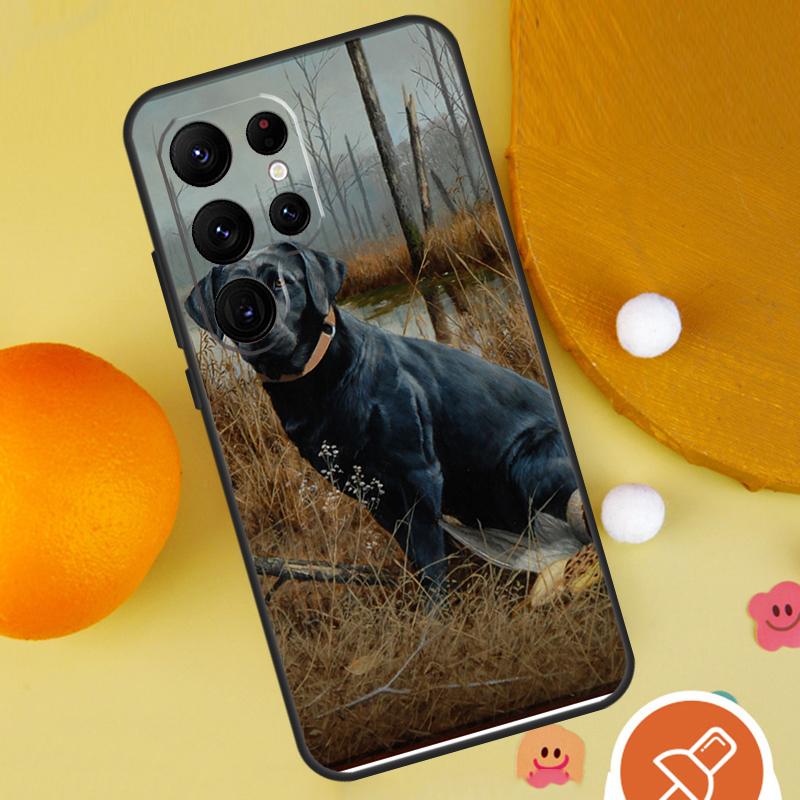 Labrador Puppy Dog Phone Case For Samsung Galaxy S25 Ultra S24 S23 S22 S21 Ultra S9 S10 Plus S20 FE Funda Cover