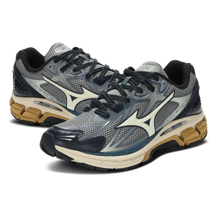 Mizuno Halo Mix Outdoor Comfortable Leather Shock Absorption Non-Slip Breathable Wrap Rebound Low-Top Rubber Running Shoes Unisex sneaker D1GH240805