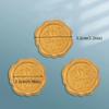20Pcs Textured Sealing Wax Stickers Steric Wrapping Sealing Stickers  Invitation Letter