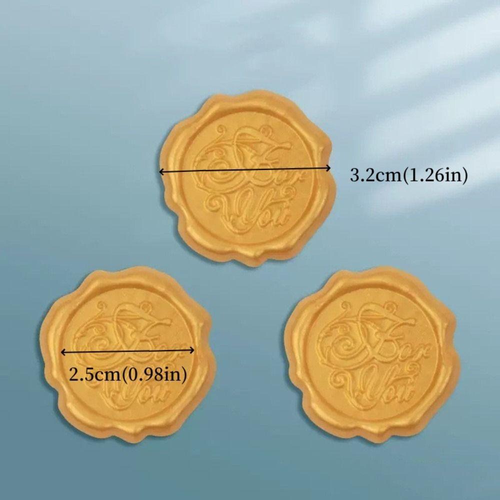 20Pcs Textured Sealing Wax Stickers Steric Wrapping Sealing Stickers  Invitation Letter