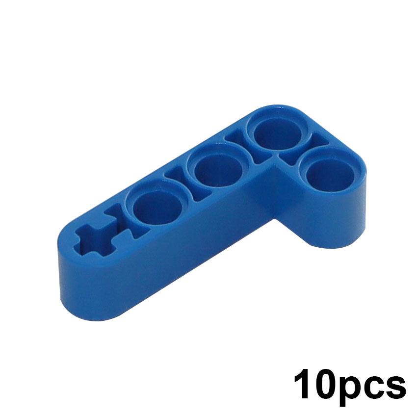 10 Stück Technischer Liftarm Dick L-Form 2x4 Arm, MOC Gebogene Balken Steine 32140 für DIY Montage