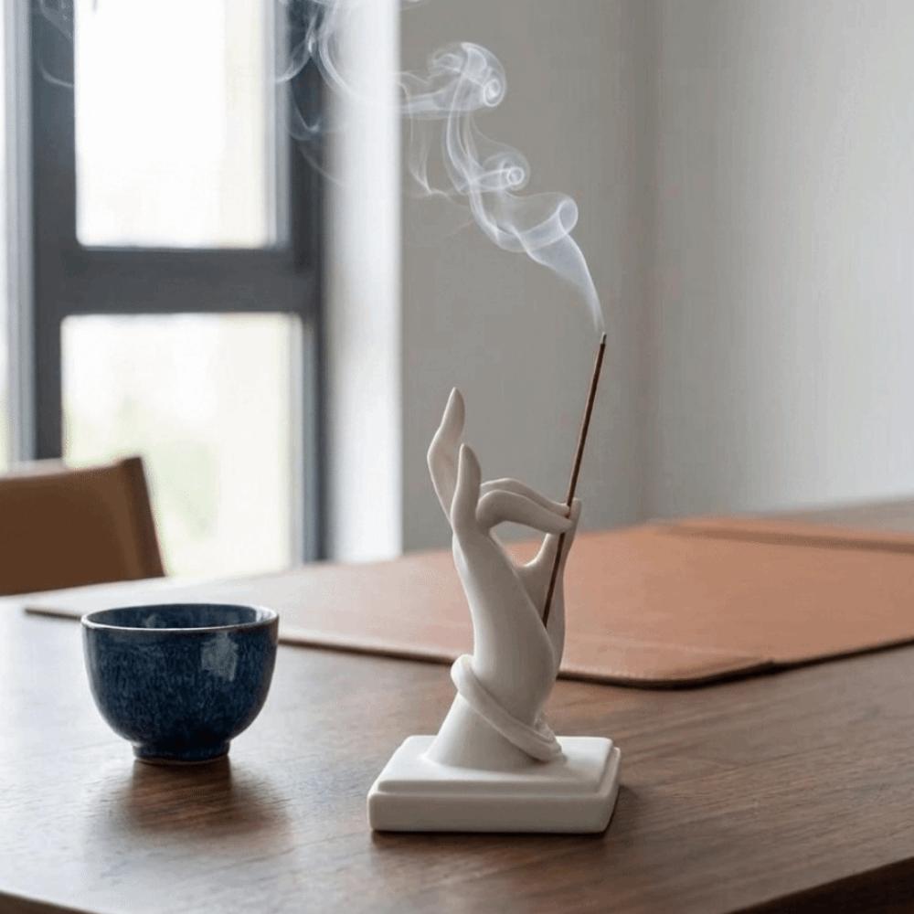 Zen Style Hand Incense Holder Plastic Finger Shaped Incense Stand  Spa