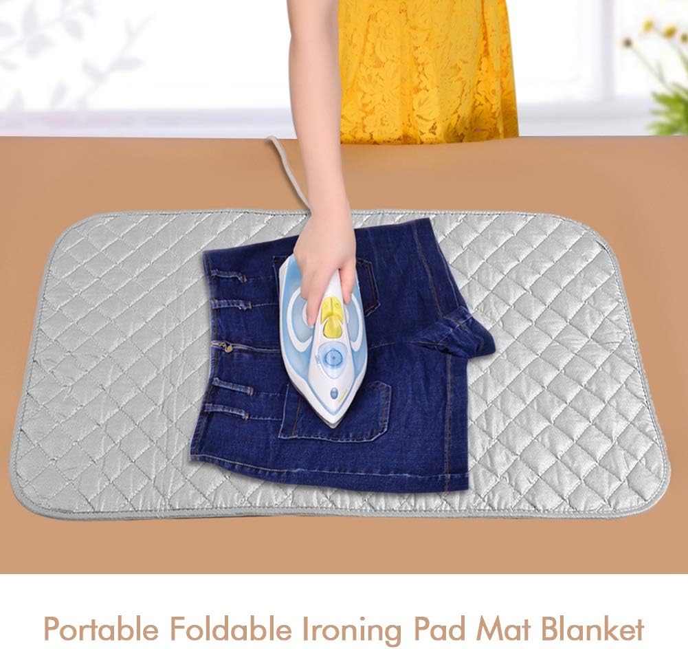 Ironing Mat Portable Folding Ironing Mat Magnetic Premium Cotton Blanket Ironing Mat Ironing Mat Washer and Dryer Covers for Table Top and Handy