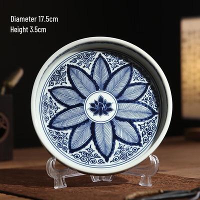 Chaxun Vintage Blue and White Ceramic Pot Holder