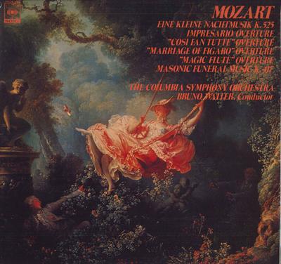 LP Record BRUNO WALTER - Mozart Orchestral Music FCCA168 CBS SONY Japan Classical Used