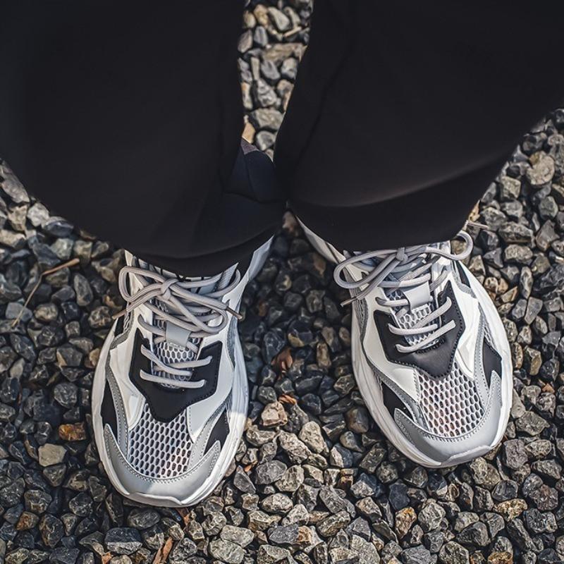 Fashion Men's Fashion Trend Casual Shoes 2025 New Summer Mesh Breathable Comfortable Sports Shoes Versatile Low Top Platform sneakers