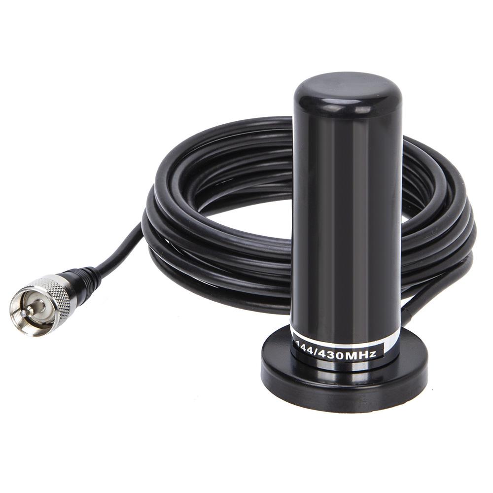 Mini Dual Section Car Walkie Talkie Antenna UHF/VHF PL259 Radio Antenna RG58