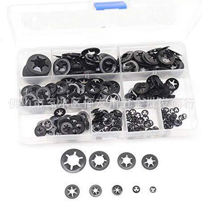 

280-Piece Manganese Steel Flower Cam Bearing Lock Washers Set