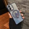 Suitable for IPhone17 Water Diamond Glitter Butterfly Stand Phone Case Magnetic Anti Drop Protective Case for IPhone 16pro I15