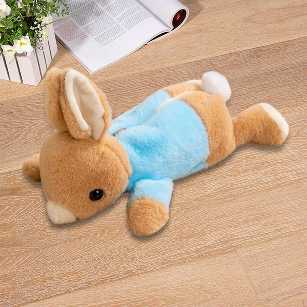 Plush Pencil Case Animal Stationery Pouch Portable Fashion Purse Zipper Closure