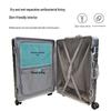 Aluminum Frame Fashion Travel Suitcase, Large Capacity 24-inch with Universal Wheels and Combination Lock.