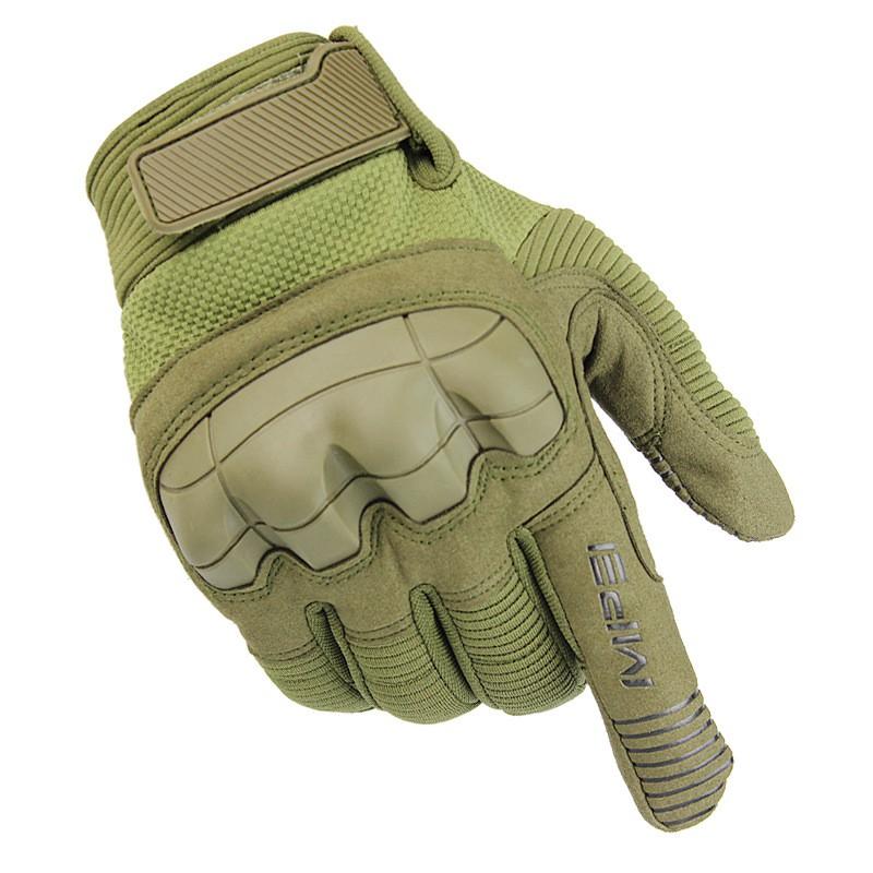 Tactical Full-Finger Gloves Cycling Outdoor Training Anti-Slip Touchscreen Nylon Cotton Lined Lightweight