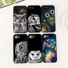 Owl Cartoon Phone Cover Soft Case for Apple iPhone 17 Air 12 13 Pro Max Mini ProMax 7 + 8 Plus Casing