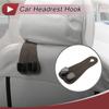 HEROFFIX Car Seat Headrest Car Seat Back Organizer for Water and Shopping Deep Brown Faux Hook, Hook, 1pc, Wallets, Bags, Keys, Bottles, Bags,