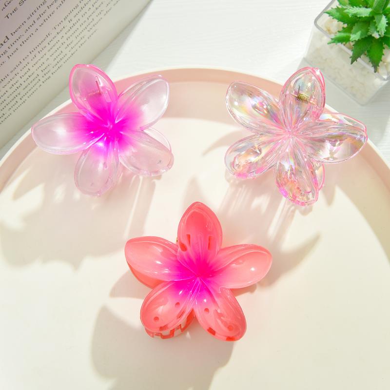 

3 шт./набор Милые летние заколки-крабы для волос с цветами для женщин и девушек, заколка-краб для хвостика, шпилька, пляжный головной убор, аксессуары для волос