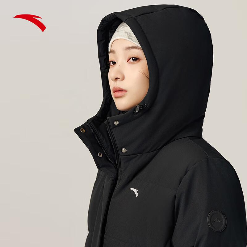 Anta Women's Six-Degree Core Long Hooded Goose Down Coat