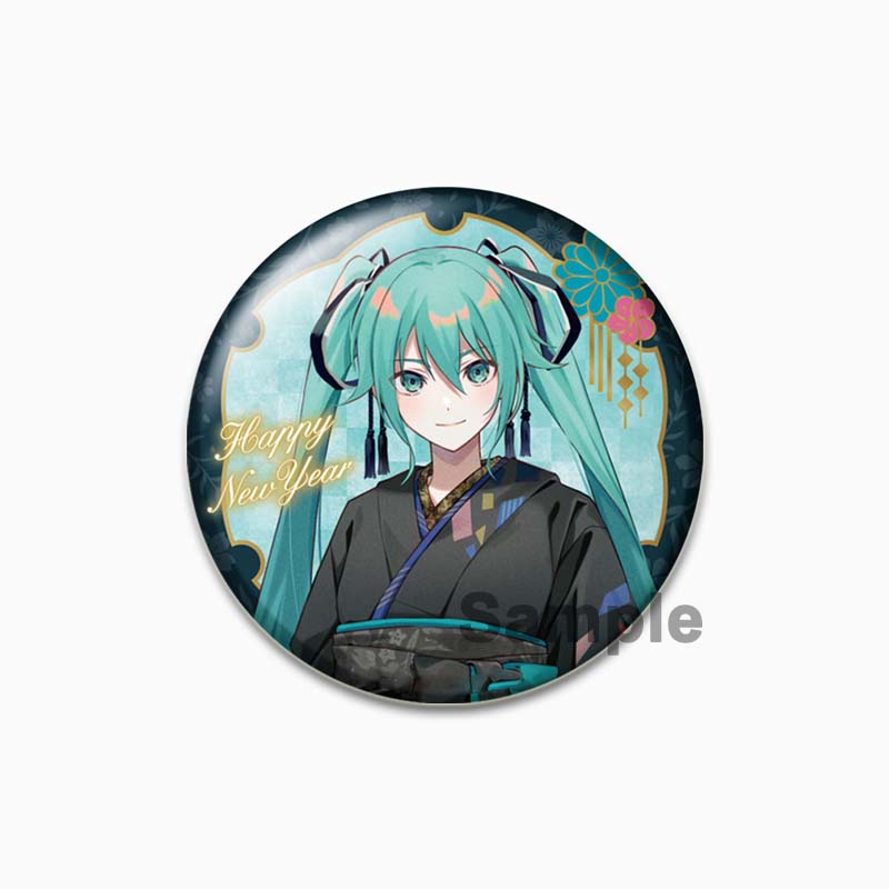 

32/44/58 мм Хацунэ Мику аниме круглая брошь ручной работы изысканные эмалированные лацканы для подарочной одежды шляпа аксессуары для рюкзака 32mm