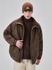Men's Casual Warm Lambswool Cotton Jacket - Winter Plus Velvet Thick Stand Collar Coat