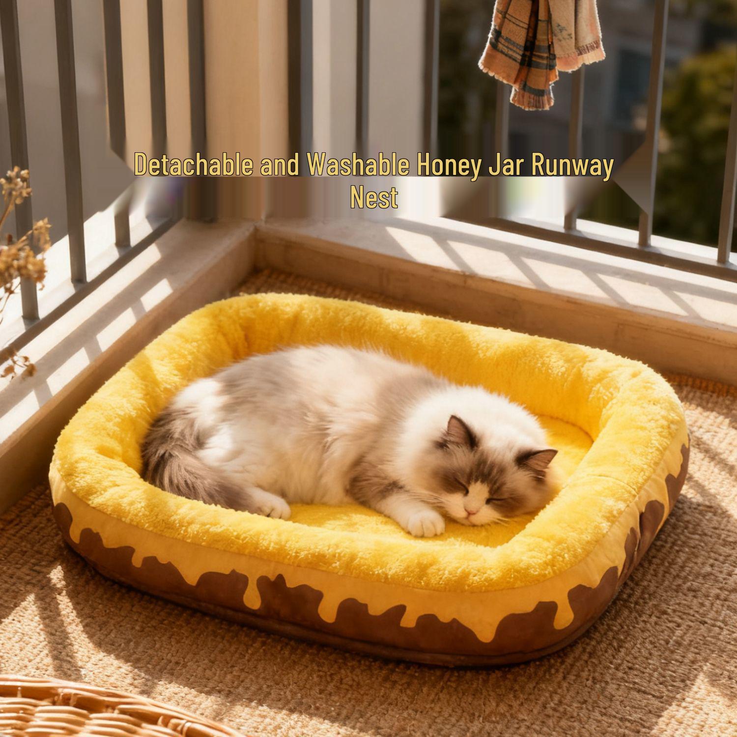 

Four Seasons Universal Sofa Dog Bed & Cat House for Small to Medium Pets M 50*40cm [Cat up to 10 lbs / Dog up to 5 lbs]