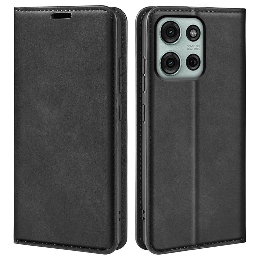 For Motorola Moto G75 5G Case Skin-Touch Leather Wallet Phone Cover