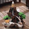 Mountain River Waterfall Incense Burner Resin Aromatherapy Ornament Home Decor  Yoga