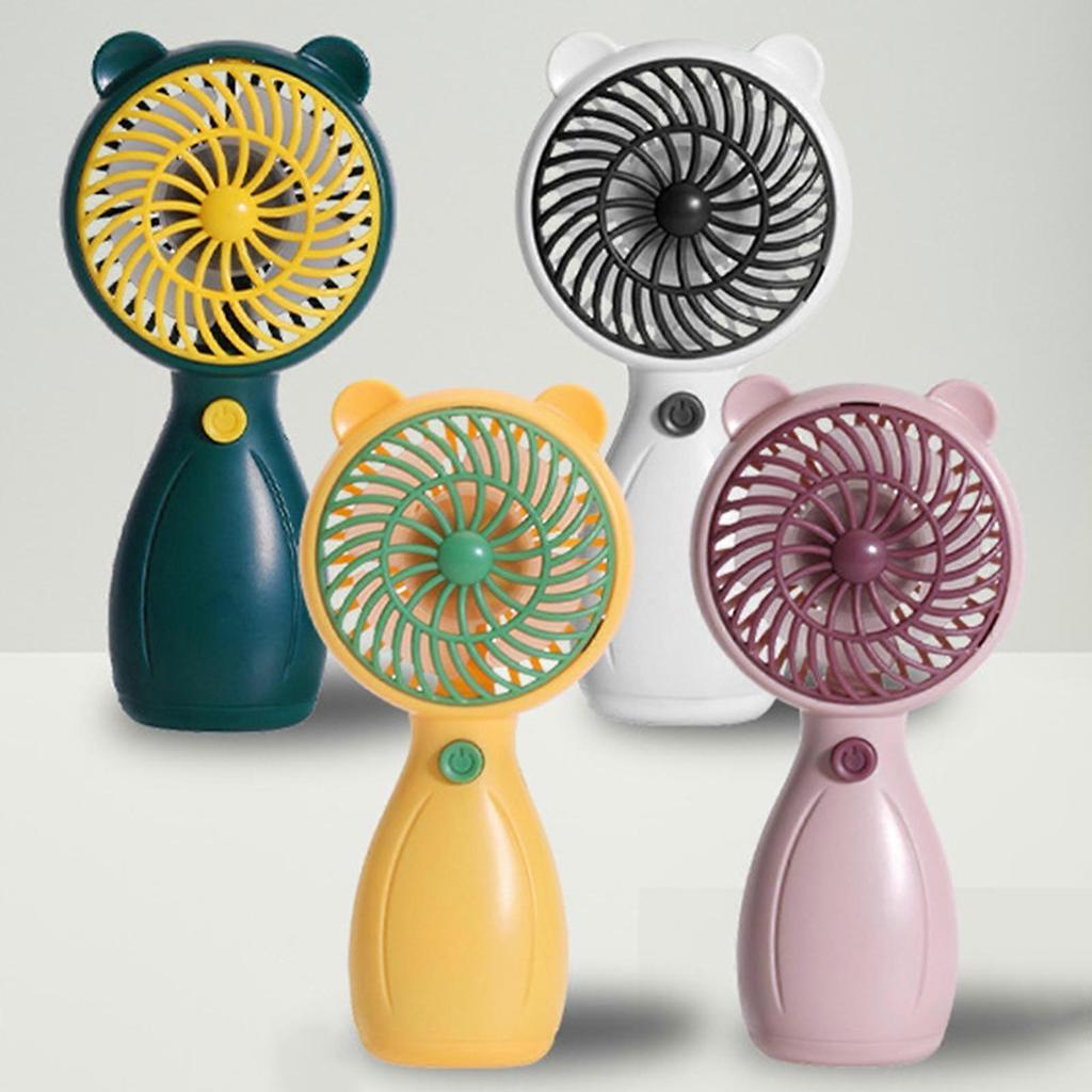 Portable Handheld Fan Desk Cartoon Small Hand Fan for Camping Outdoor Indoor