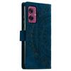For Motorola Moto G55 5G Case Imprinted Totem Skin Feel Wallet Leather Phone Cover