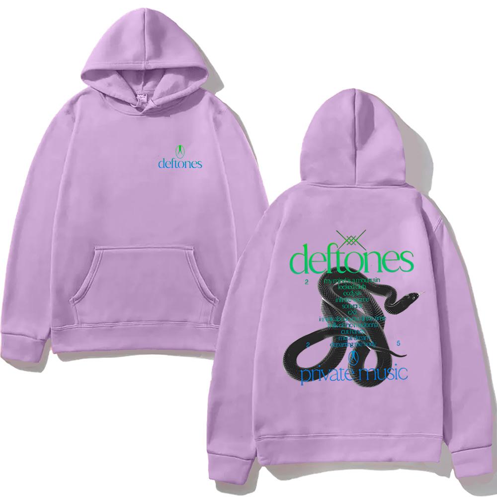 Private Music Tracklist HOODIE Deftones Singer's Same Style High Quality Harajuku Moletom with Hooded Fleece Comfortable Hoody