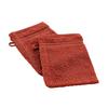 Lot De 2 Gants De Toilette 15 X 21 Cm Tendresse Marsala