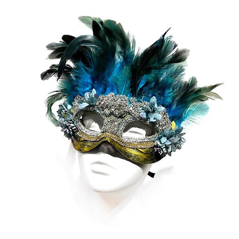 Venēciešu spalvu maskarādes pusmaskas Romiešu antīkās