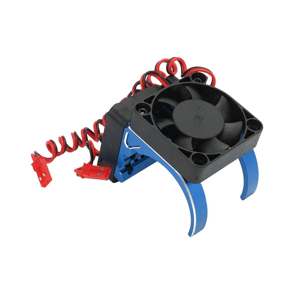 RC Brushless Motor Heatsink Professional Double RC Car Motor Cooling Fan for 1.65in Diameter Brushless Motor Blue