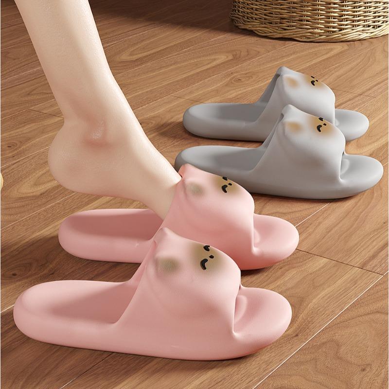Fashion Cartoon Slippers Woman Thick-soled Sandals 2025 Cat Summer Fashion Soft Bottom Fun Beach Men Slippers Women's Sandals EVA Slides