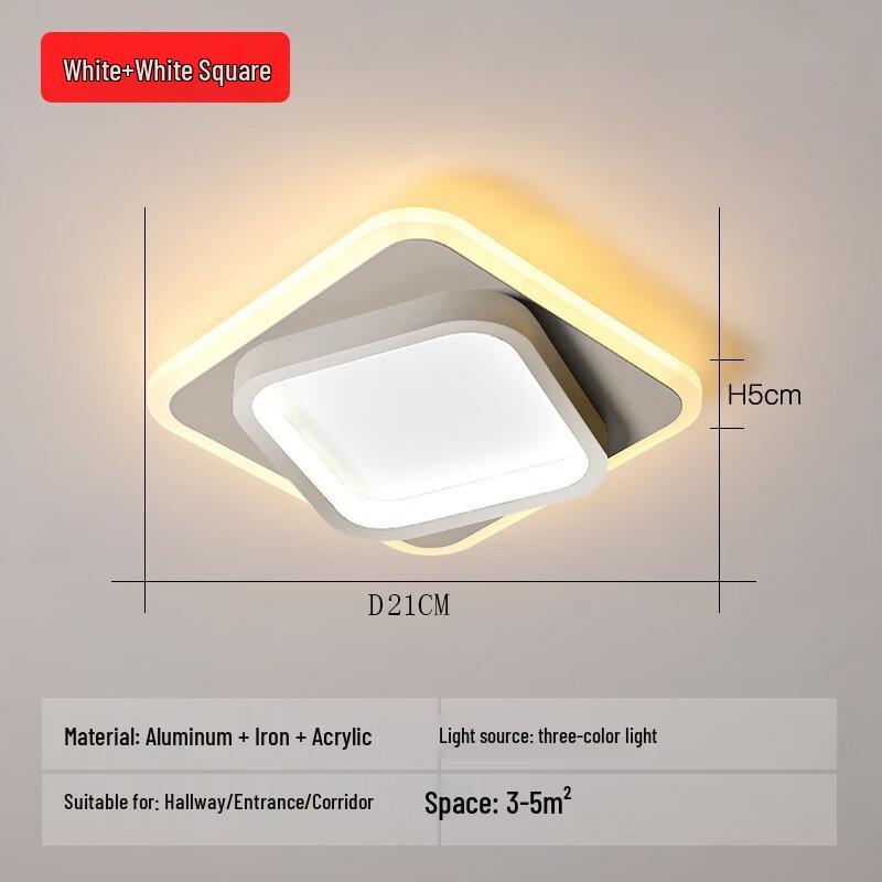 Nordic Minimalist Square LED Ceiling Light