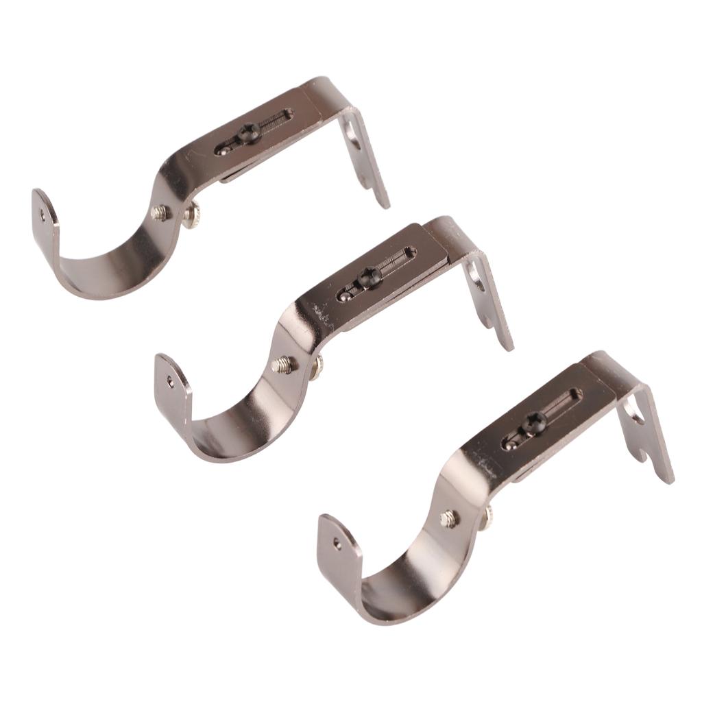3Pcs Curtain Rod Hook Holder Iron Bracket Universal Design Home Decoration for Bedroom
