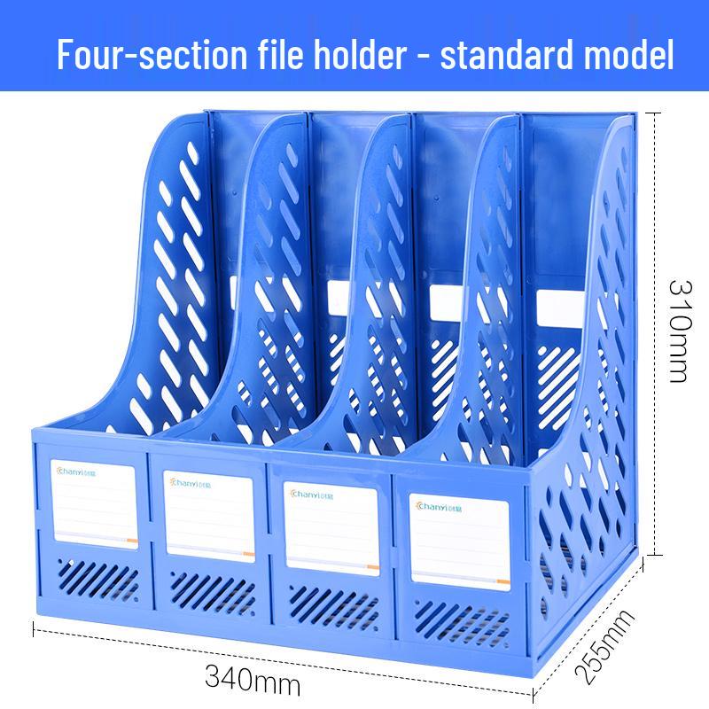 Desktop File Organizer Set: Thickened Rack & Storage Box for Office Supplies