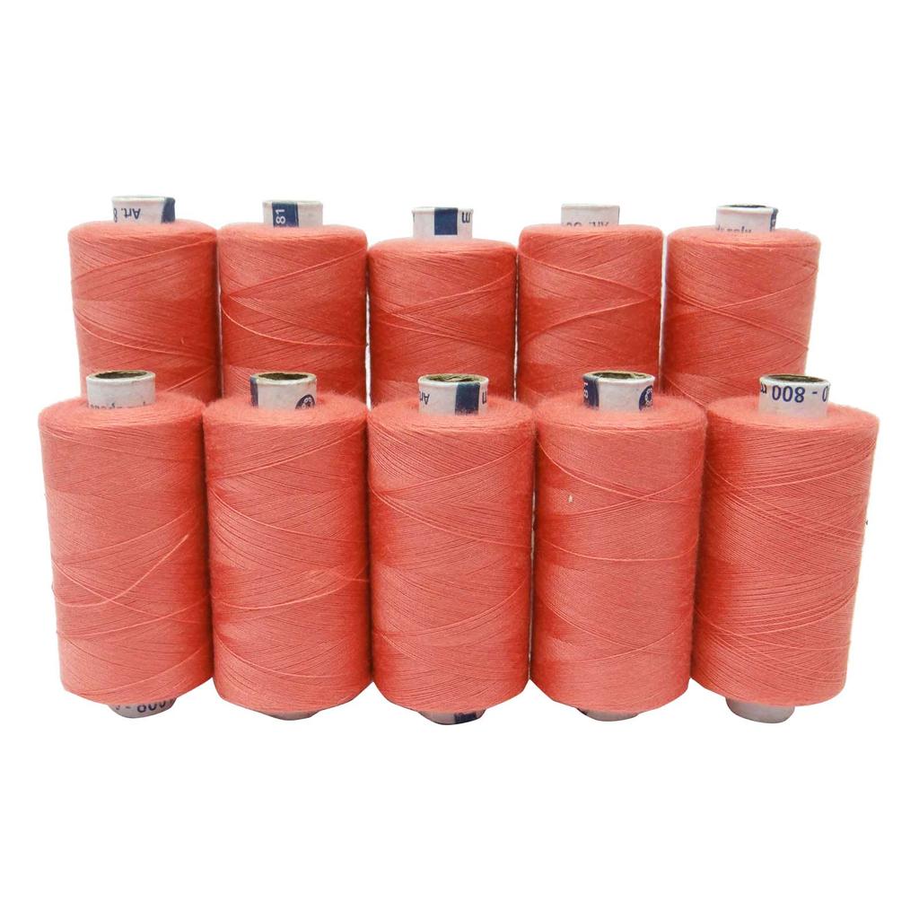 Overlock-Nähspule, Handmaschine, Polyester, kastanienbraun, Röhre, Serger, 800 Meter