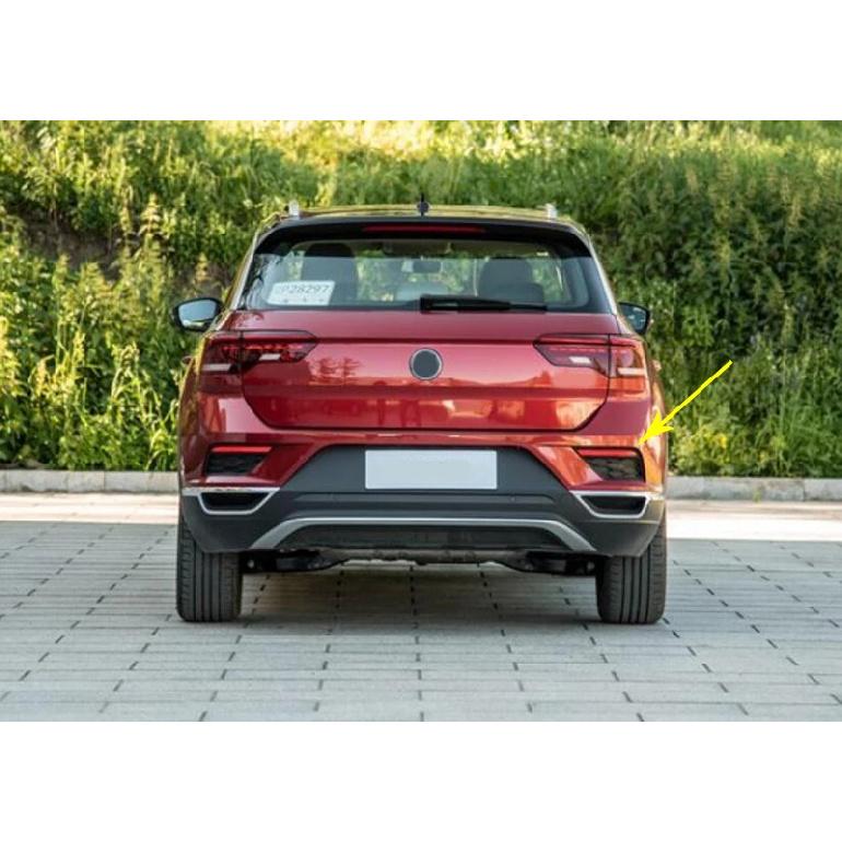 Car Styling Accessories For VW Volkswagen T-ROC 2017-2018 ABS Chrome Rear Tail Fog Light Lamp Cover Trim Foglight Strip Cover