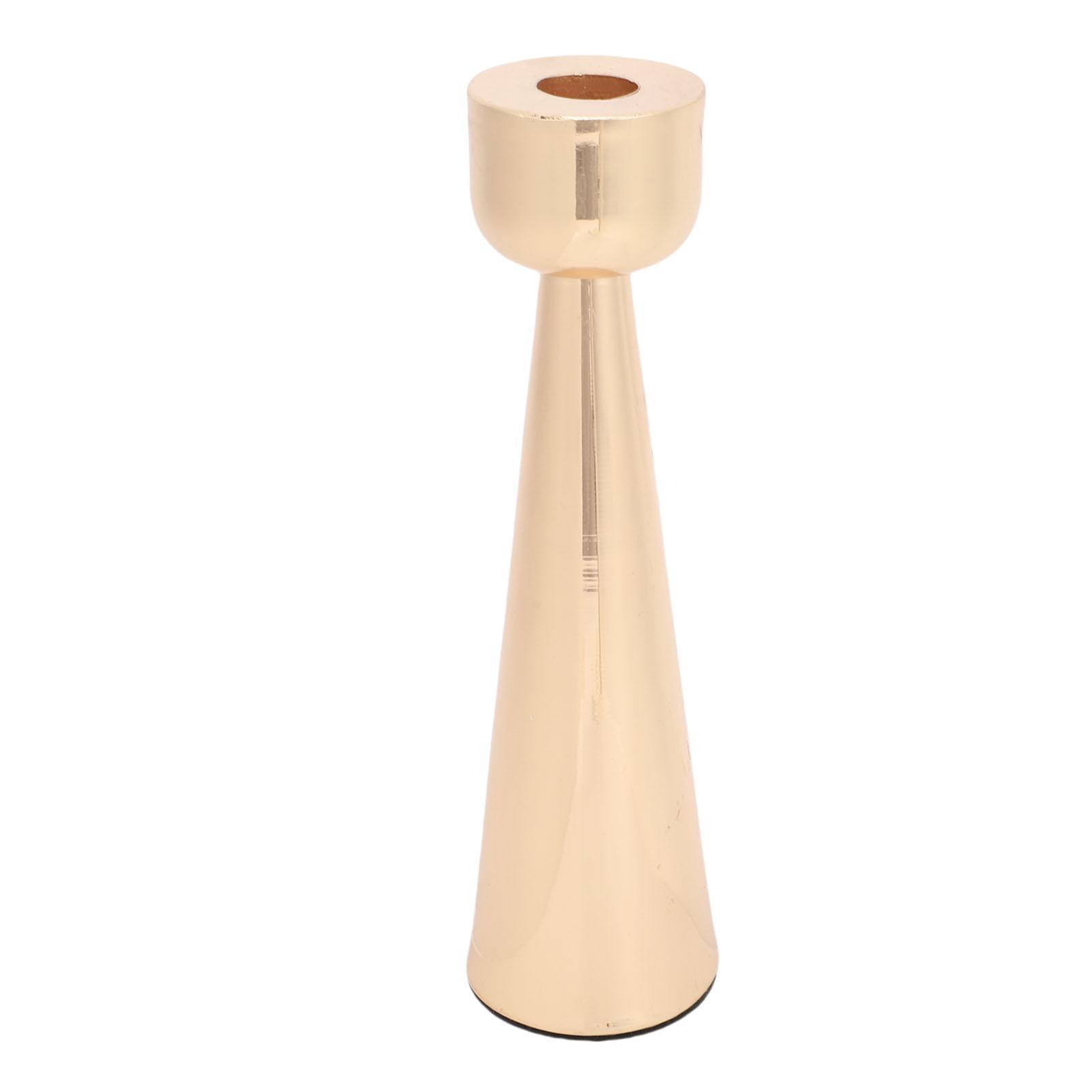 

Candle Holder Electroplated Metal Vintage Decorative Candlestick Holder for Tapered Candle