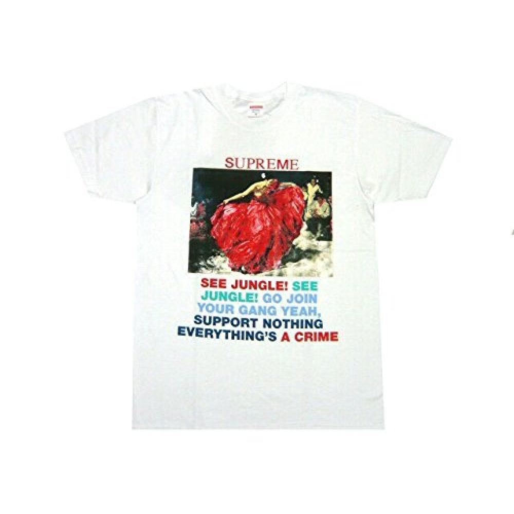 

SUPREME Supreme 2016 SS White S Dancer Tee Print T Shirt Dancer