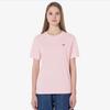 LacoSTe Women S baSic Crewneck ShorT Sleeve T ShirT [lighT Pink]
